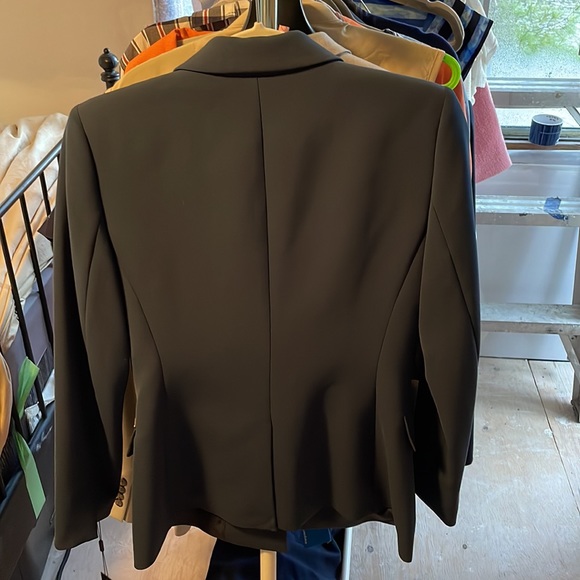 Donna Karan NY, grey-navy suit jacket. Never worn, tags on. Smoke free home. - Picture 3 of 5